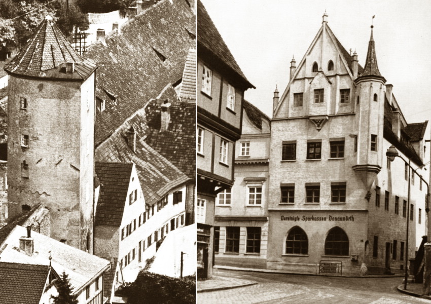 wasserturm 1971 und reichsstrasse 1956