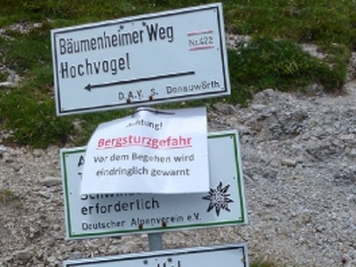 Hochvogel - Gipfelweg gesperrt | BR-Online, 26.09.2014